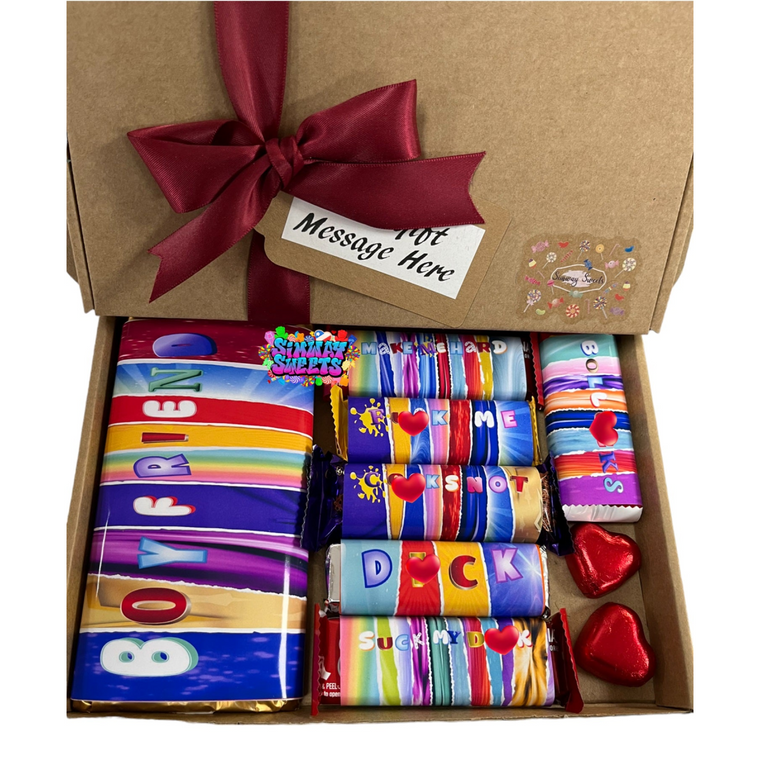 Valentines Gift For Him Rude Novelty Adult Chocolate Box - Boyfriend