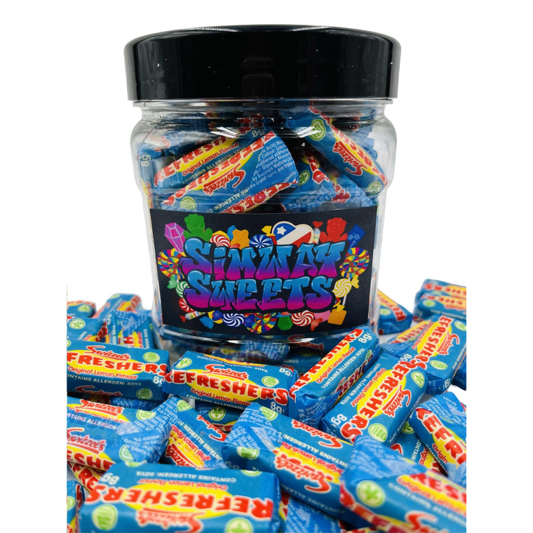 Simway Sweets Jar 775g - Swizzels Refreshers - Individually Wrapped Sweets - Approximately 66 Pieces