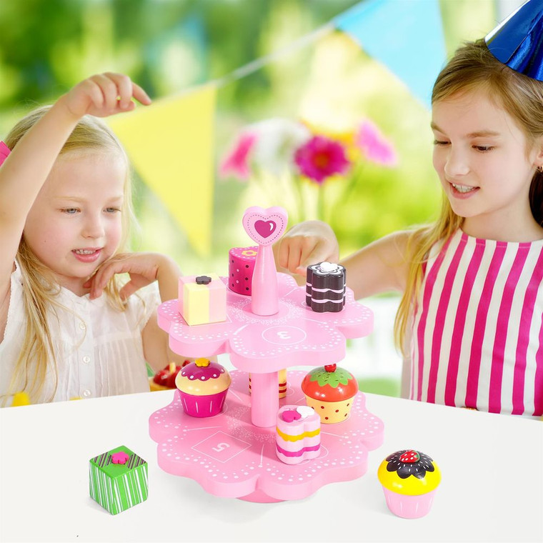SOKA Magnetic Cake Stand - Heart 0000471: Charming toy for tea parties, role play, and educational development.