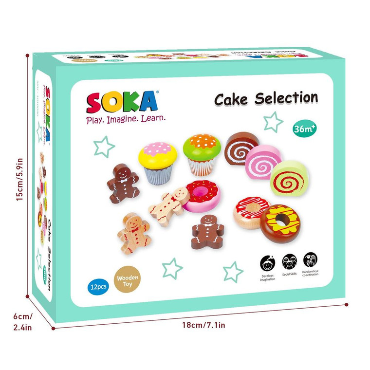 Premium Quality SOKA Cake Selection Set - For Imaginative Fun & Skill Development