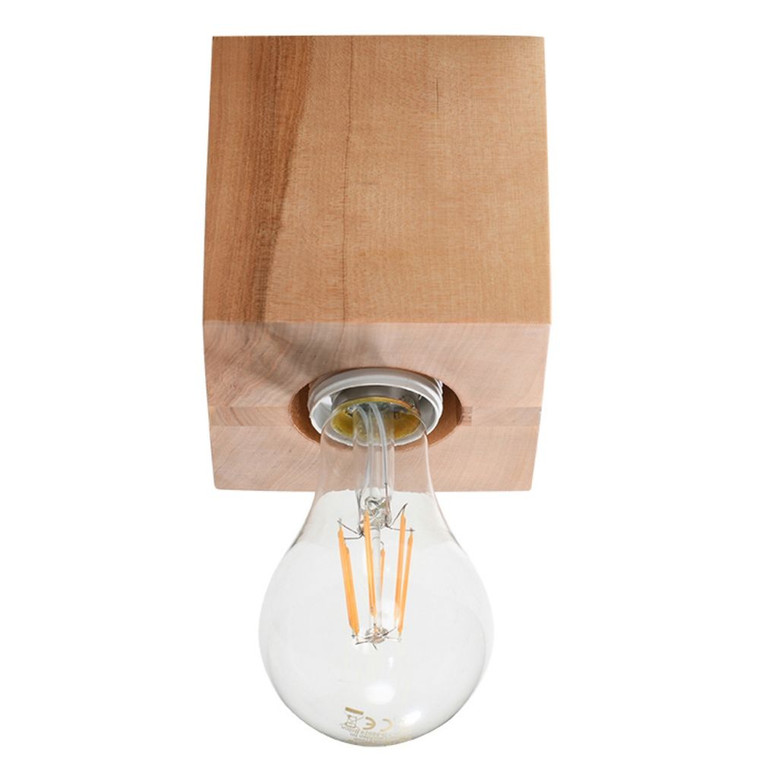 Premium Quality Wooden Ceiling Lamp - Scandinavian Design, E27 Socket