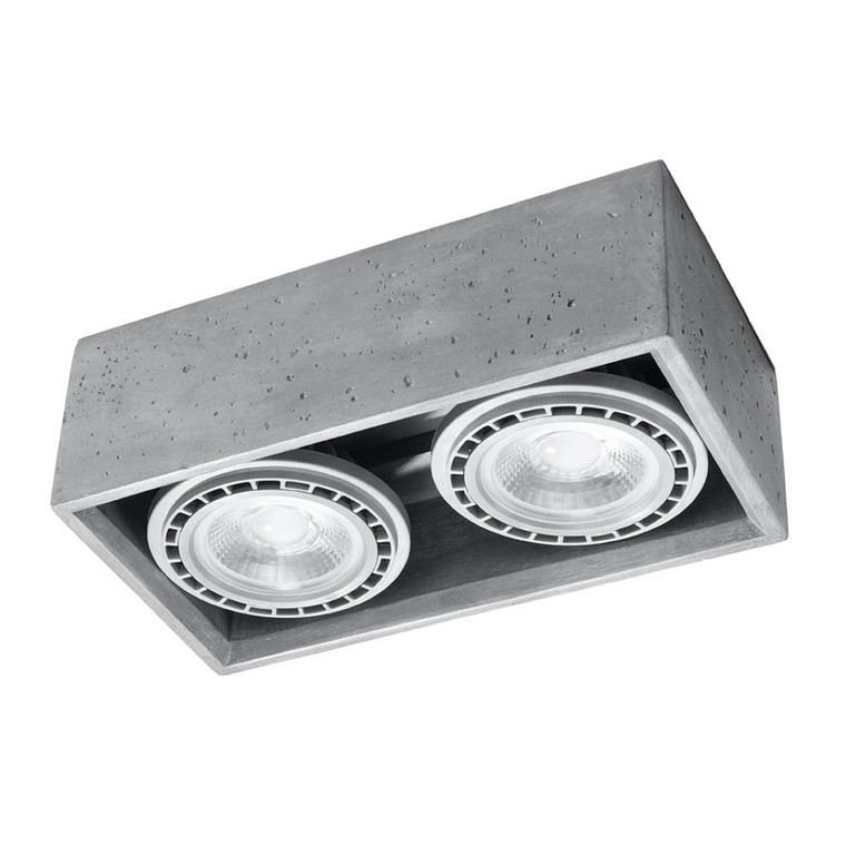 Industrial Design Concrete Quatro Ceiling Lamp - Top Quality!