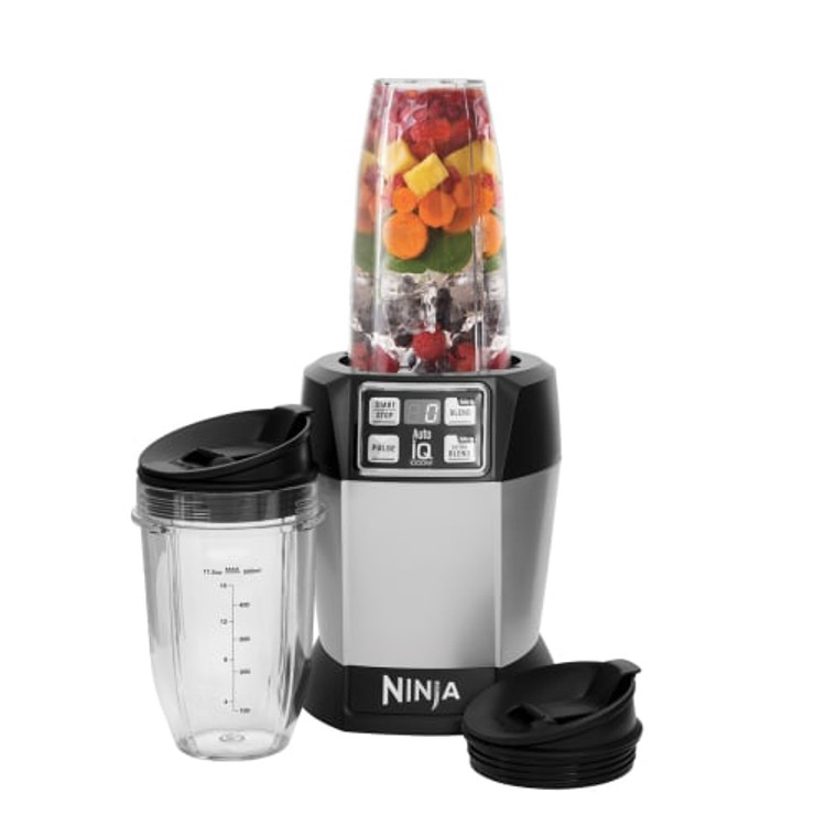 Ninja Nutri Blender and Smoothie Maker with Auto-iQ 1000W BL480UK Silver