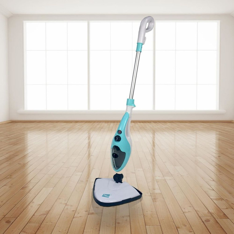 10 in 1 1500W Hot Steam Mop Cleaner and Hand Steamer - BLUE