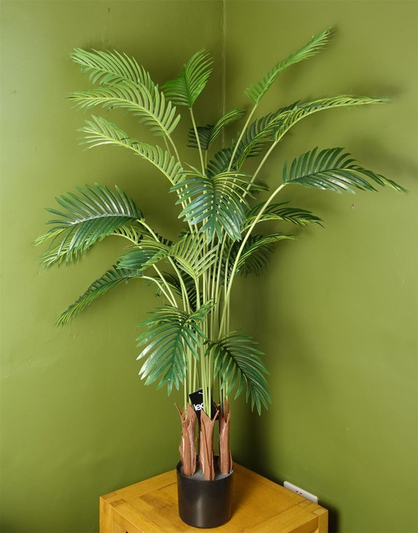150cm Large Artificial Areca Palm - Best Quality - Black Pot - Professional Seller - Home Décor