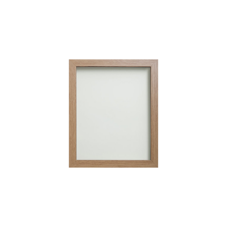Foil Wrapped MDF Picture Photo Frame Fitted with Perspex Plexiglass, Oak Frame - 61x40.6