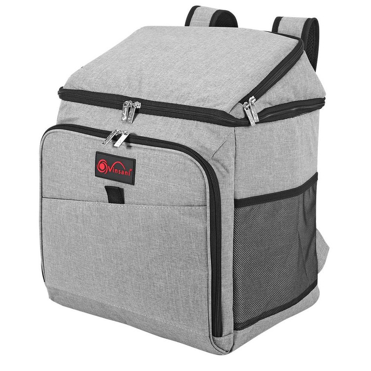 VINSANI GREY BACKPACK COOLER BAG - 26Lt