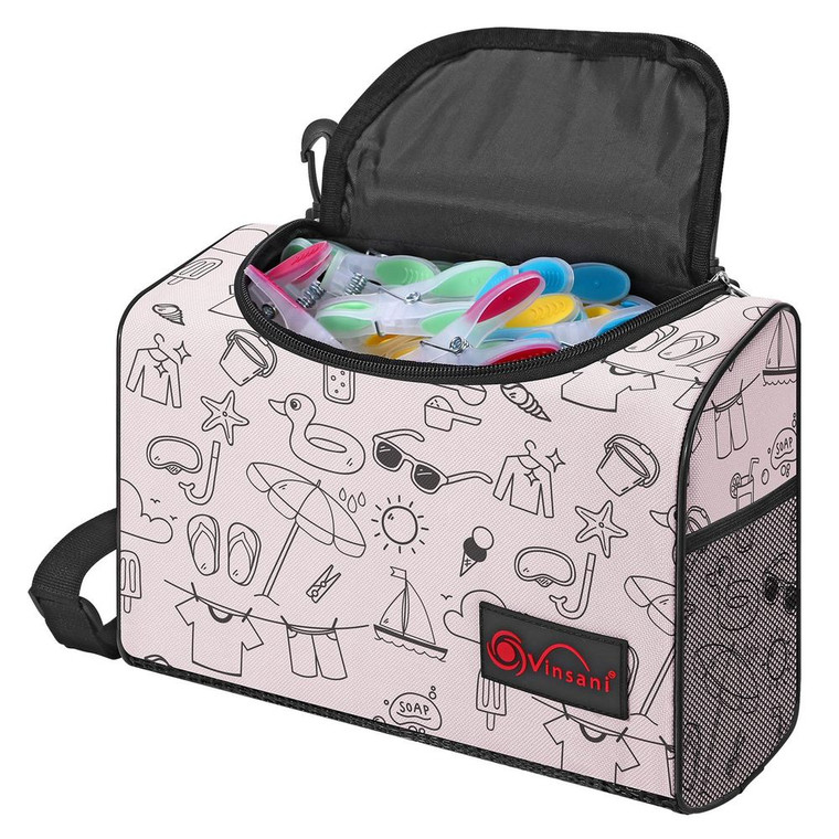 VINSANI PEG BAG: Durable, Portable, Mesh-Based, Storage Solution - Organize and Protect Your Pegs. No More Lost or Damaged Pegs! - pink