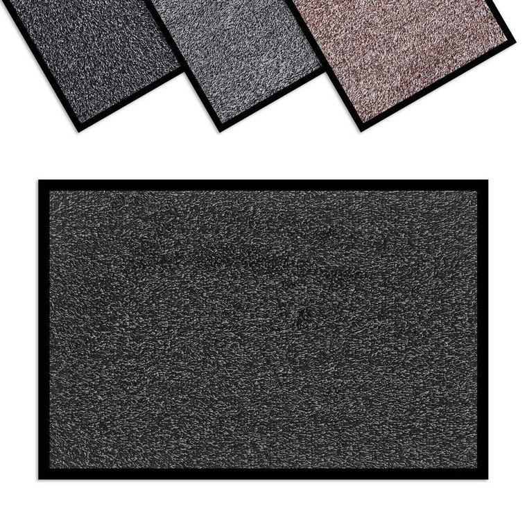 VINSANI BARRIER MAT - Durable, Non-Slip, Water Absorbent & Versatile - Premium Quality - Perfect for Home and Commercial Use - 40X60cm / D. GREY