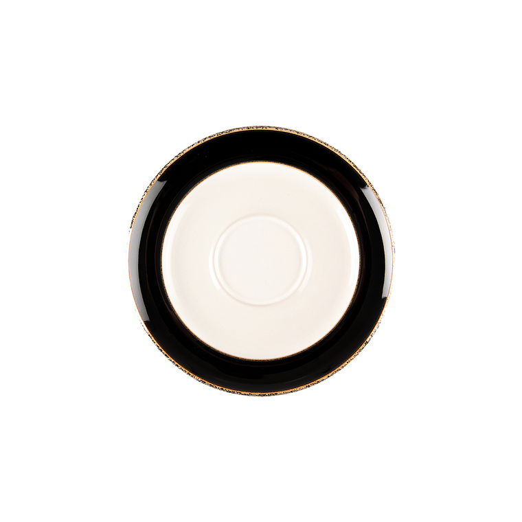 Denby Praline Noir Wide Rimmed Tea Saucer Second