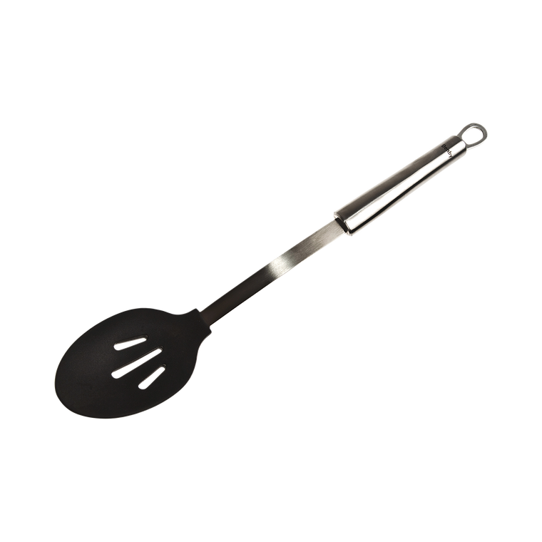 Denby Black Silicone Head Slotted Spoon