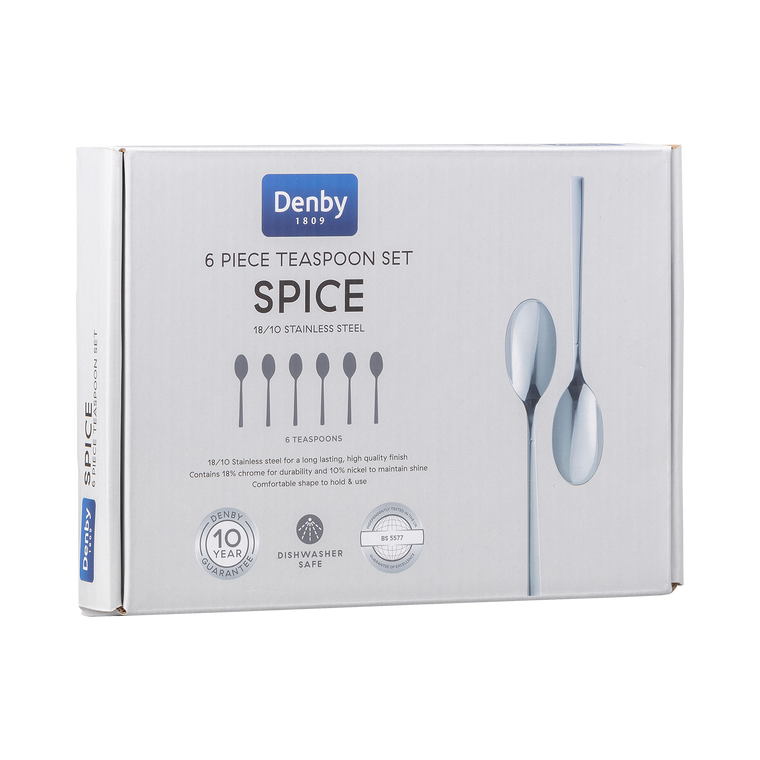 Denby Spice 6 Piece Tea Spoon Set