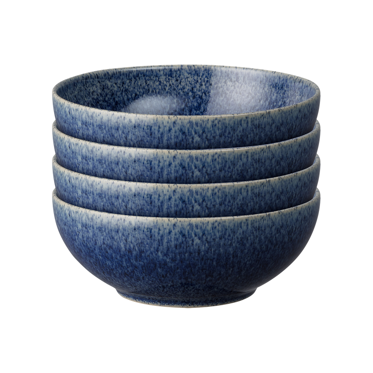 Denby Studio Blue Cobalt Cereal Bowls Set Of 4