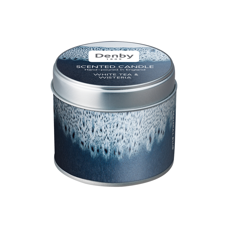 Denby Mineral Blue Candle Tin