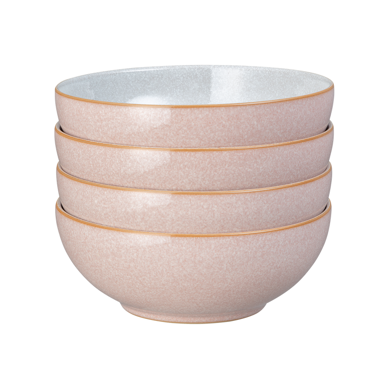 Denby Elements Sorbet Pink Cereal Bowl Set Set Of 4