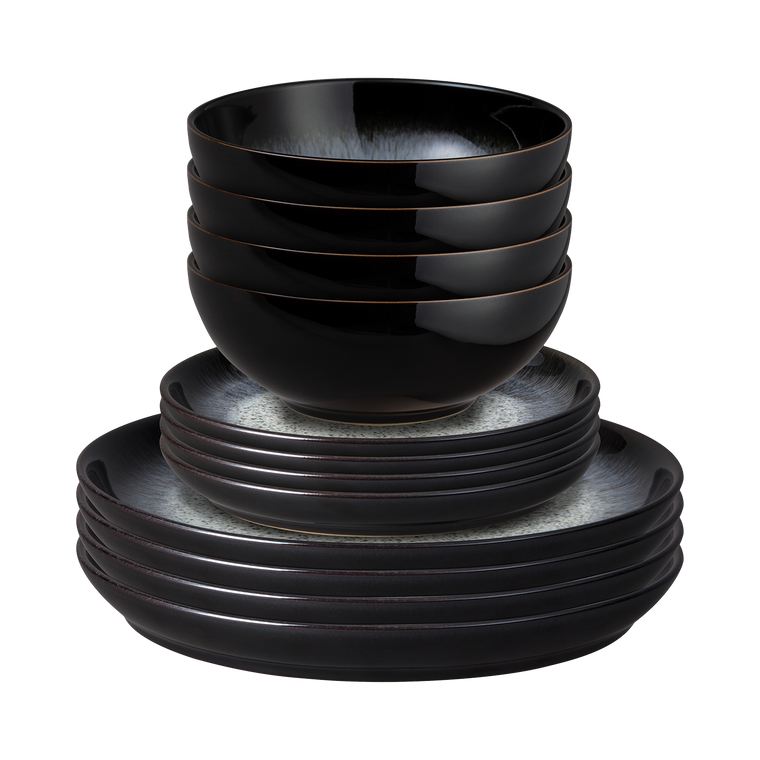 Denby Halo Coupe 12 Piece Dinner Set