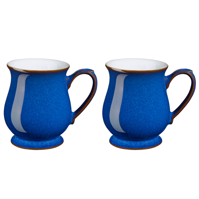 Denby Imperial Blue Set Of 2 Craftsman Mugs