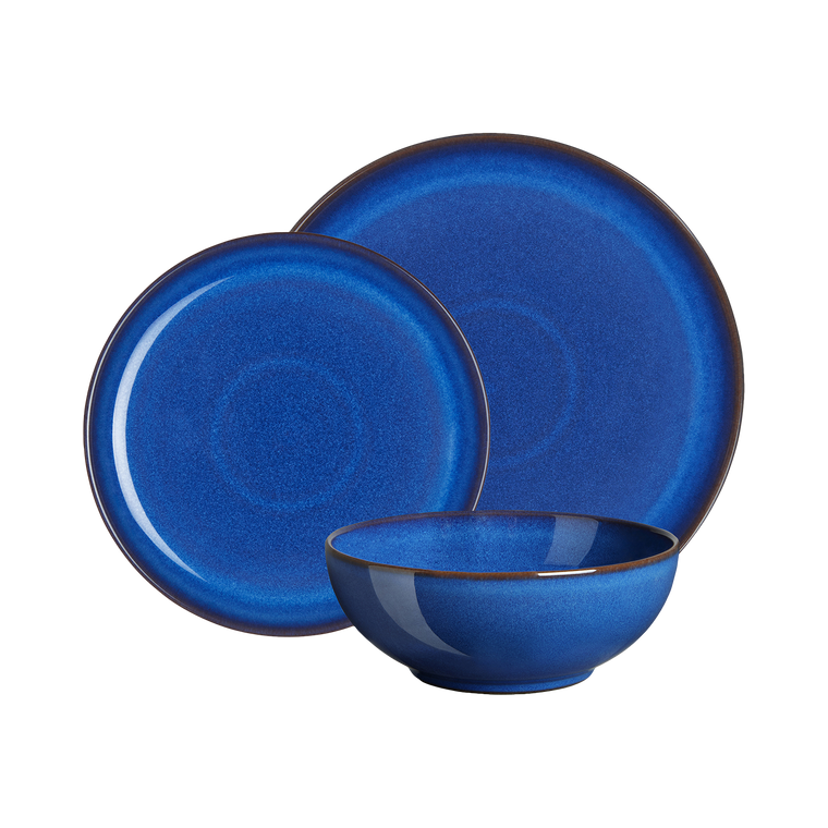 Denby Imperial Blue Coupe 12 Piece Set