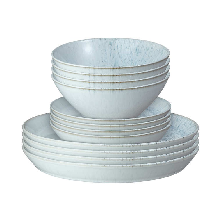 Denby Kiln Blue 12 Piece Dinner Set