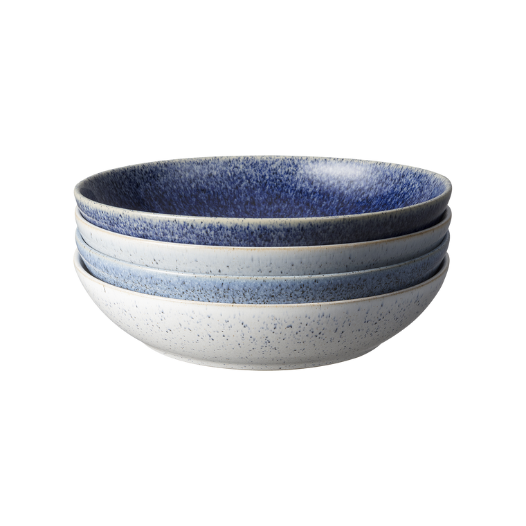Denby Studio Blue 4 Piece Pasta Bowl Set