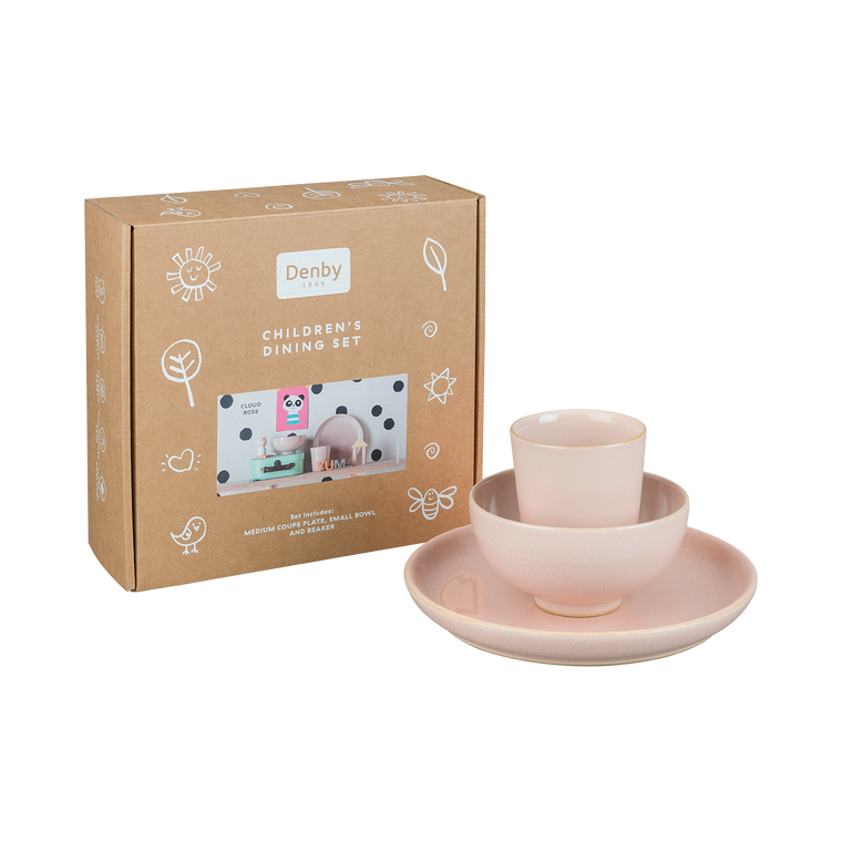 Denby Heritage Cloud Rose Children'S Dining Set