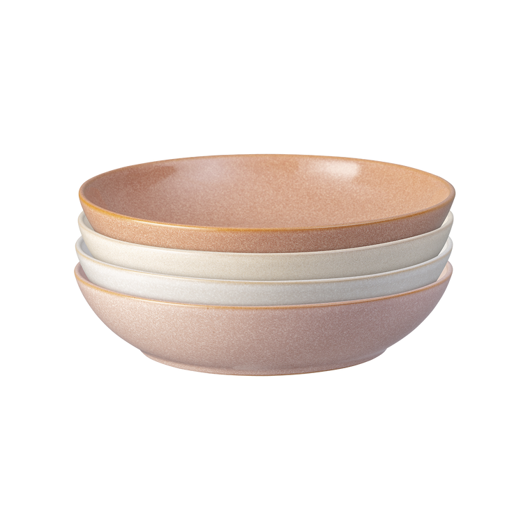 Denby Quartz Rose 4 Piece Pasta Bowl Set