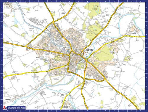 A to Z Map of  Stratford-upon-Avon 1000 Piece Jigsaw Puzzle