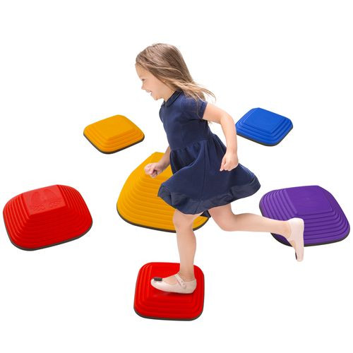 AIYAPLAY Balance Stepping Stones, 6PCs Sensory Toy Gift for Kids Aged 3-8