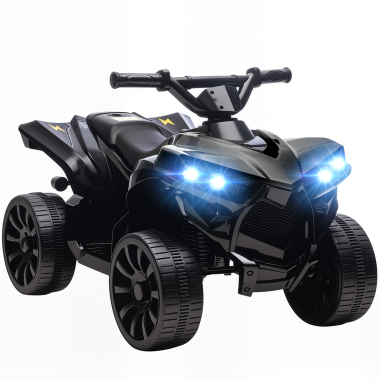 AIYAPLAY 6V Kids ATV, Battery Powered Ride on Car - Black