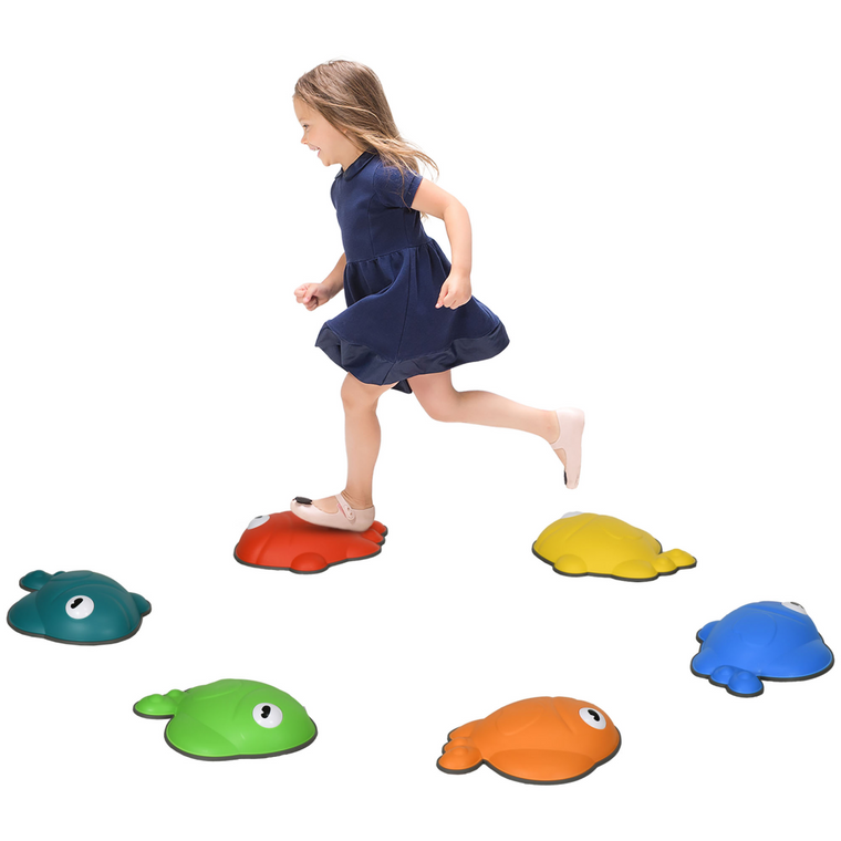 AIYAPLAY Stepping Stones Kids, 6 Pcs Balance Stepping Stones for Sensory - 6 Pcs