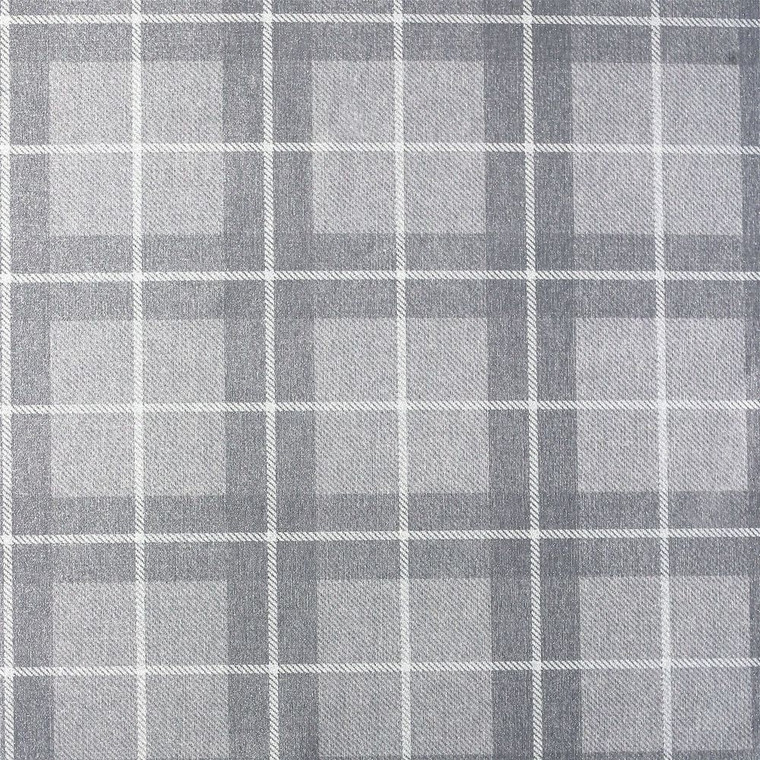 Premium Heritage Check Grey/Silver Scarf