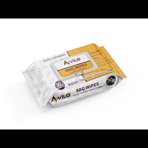 Extra Large BBQ Wipes Pack of 30
