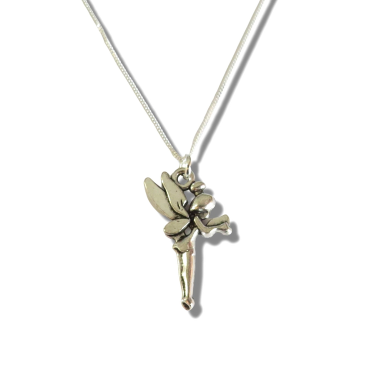 Girls Magical Fairy Silver Necklace | Girls Birthday Gift - 18"