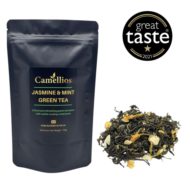 Jasmine & Mint Green Tea - Loose Leaf - 100g
