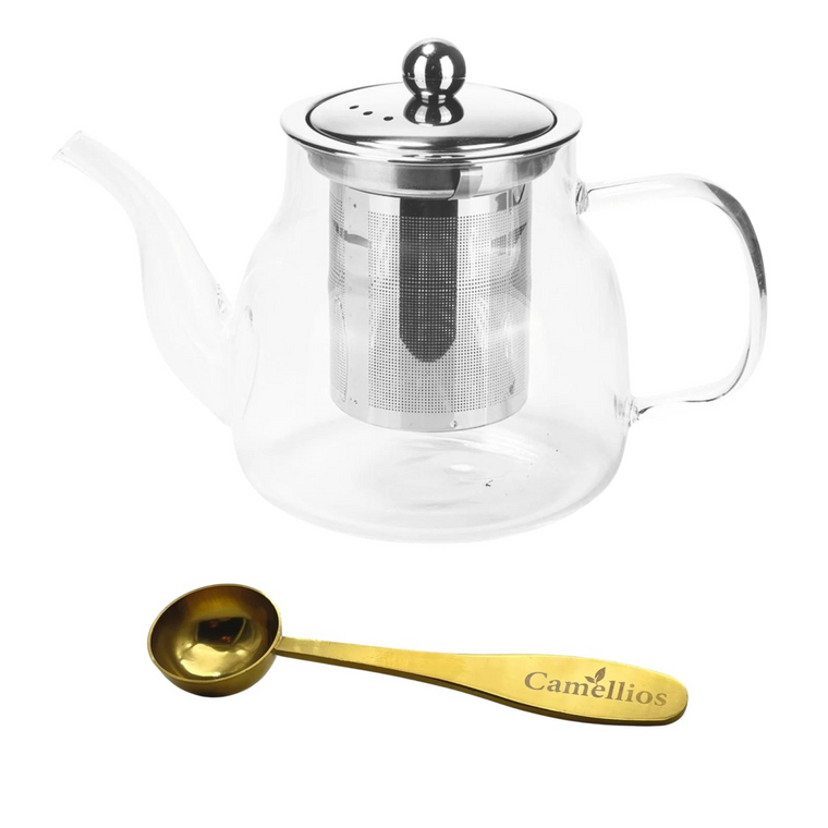 Teapot With Infuser - Tea Measuring Spoon / English Breakfast