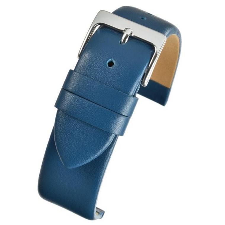 Blue Calf Leather Watch Strap 30mm