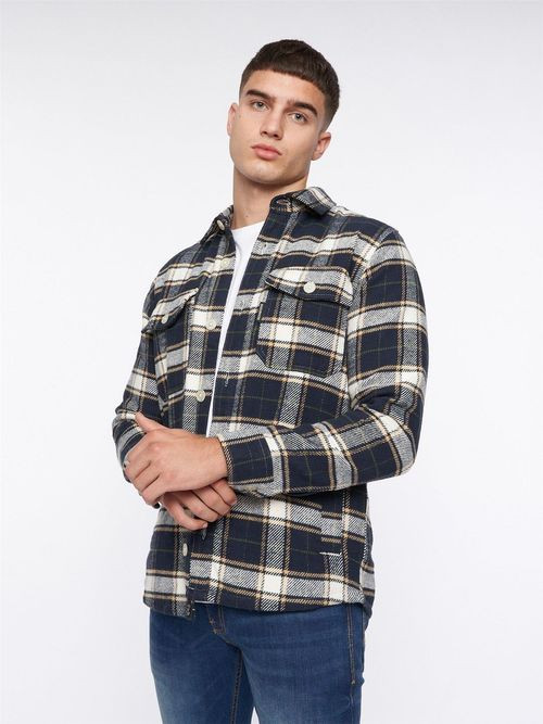 Francore Overshirt Navy Check - XL