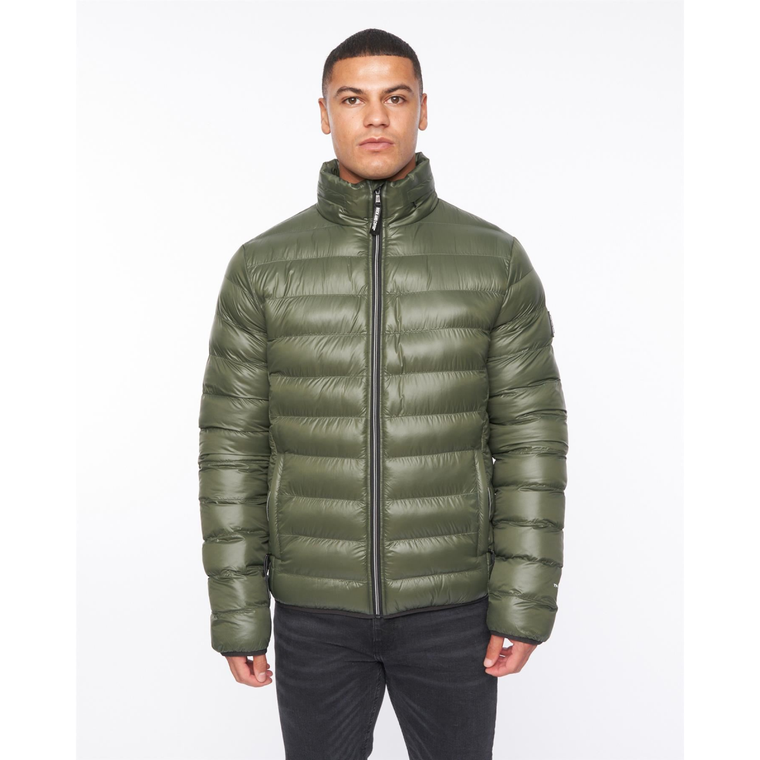 Shemmy Two Quilted Jacket Dark Olive - M
