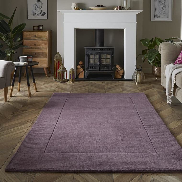 Esme Wool 80x150cm Mauve Rug