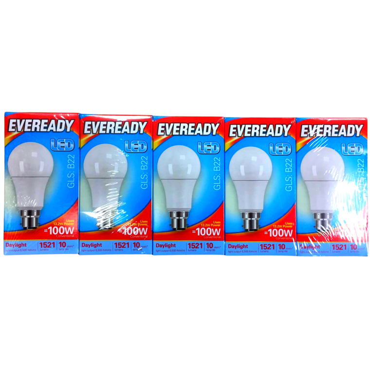 Eveready LED Bulb GLS B22 DL 100W 5pk