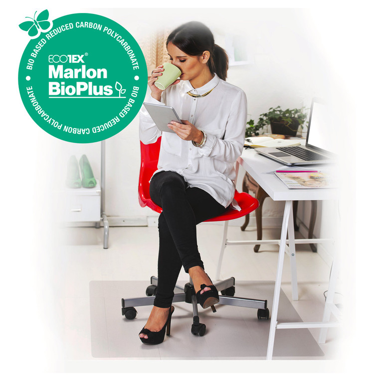 Ecotex® Marlon BioPlus Polycarbonate Chair Mat - 116 x 150cm / For Hard Floors