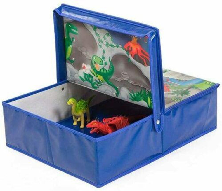 Fun2Give Pop-It-Up Dinosaur Storage Box - 19.7" x 19.7" - Play & Store Animals - Zoo Graphics - Easy Assemble - Foldable