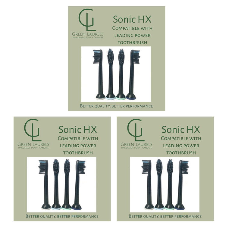 Recyclable Sonic HX Replacement Toothbrush Heads - 3 Packs