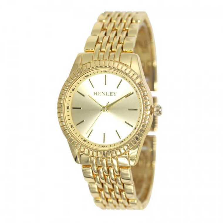Henley Ladies Dress Bracelet Watch Gold/Gold H07328.22