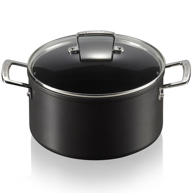Le Creuset Toughened Non-Stick Deep Casserole With Glass Lid