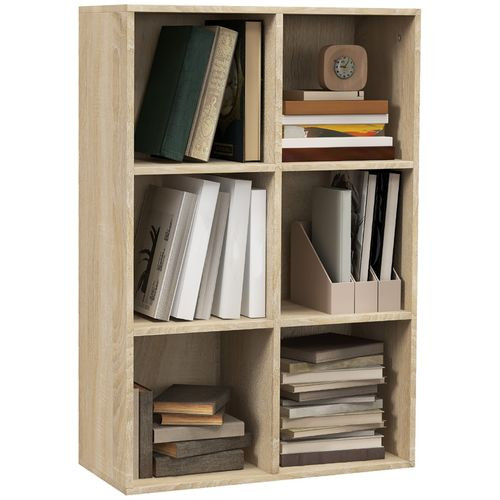 HOMCOM Cubic Cabinet Bookcase Storage Shelves for Home Office - White