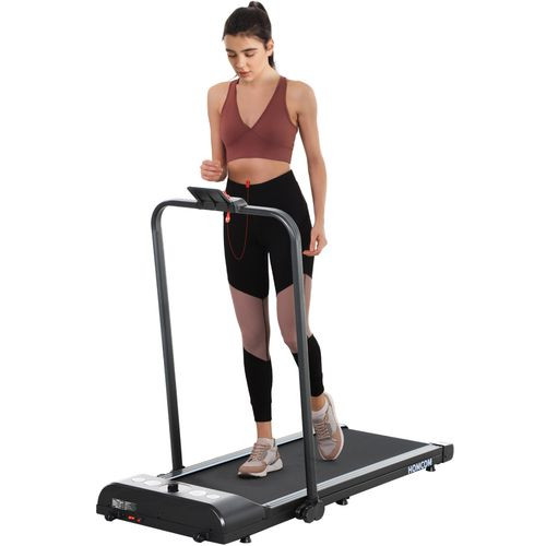 HOMCOM Foldable Walking Treadmill w/ LED Display - Orange