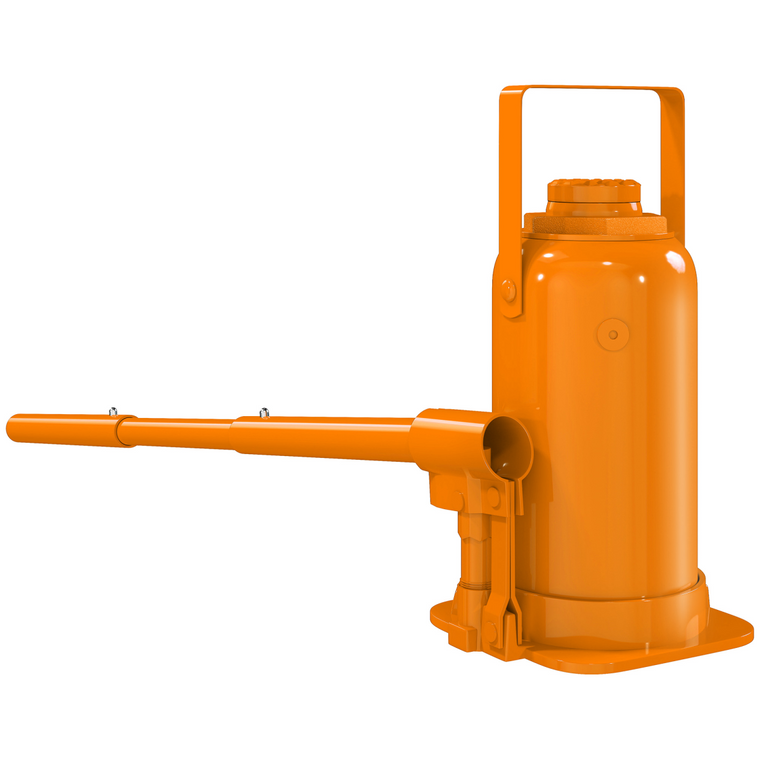 HOMCOM 12 Tonne Hydraulic Bottle Jack, 19-37 cm Car Jack Lift, Orange