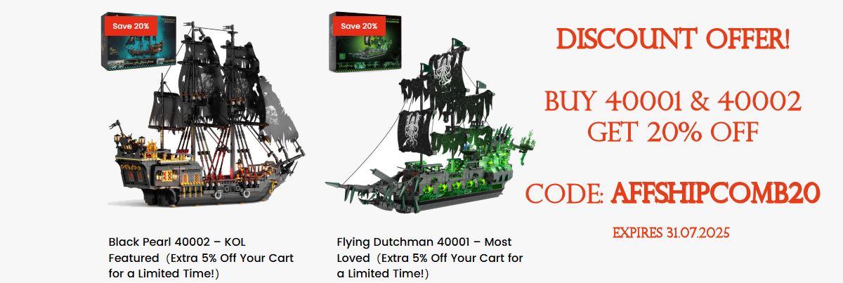 JMBricklayer Ship Combo Offer - Buy 40001 & 40002 for 20% Off!