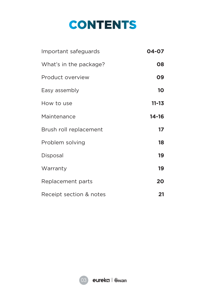 Swan Elevate SC15828N Manual Page3